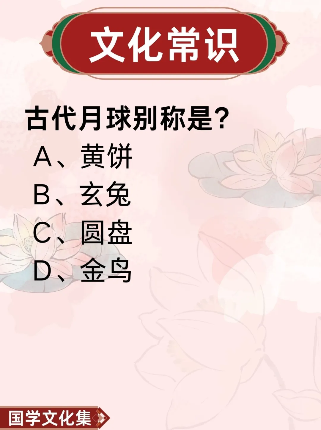文化常识打卡