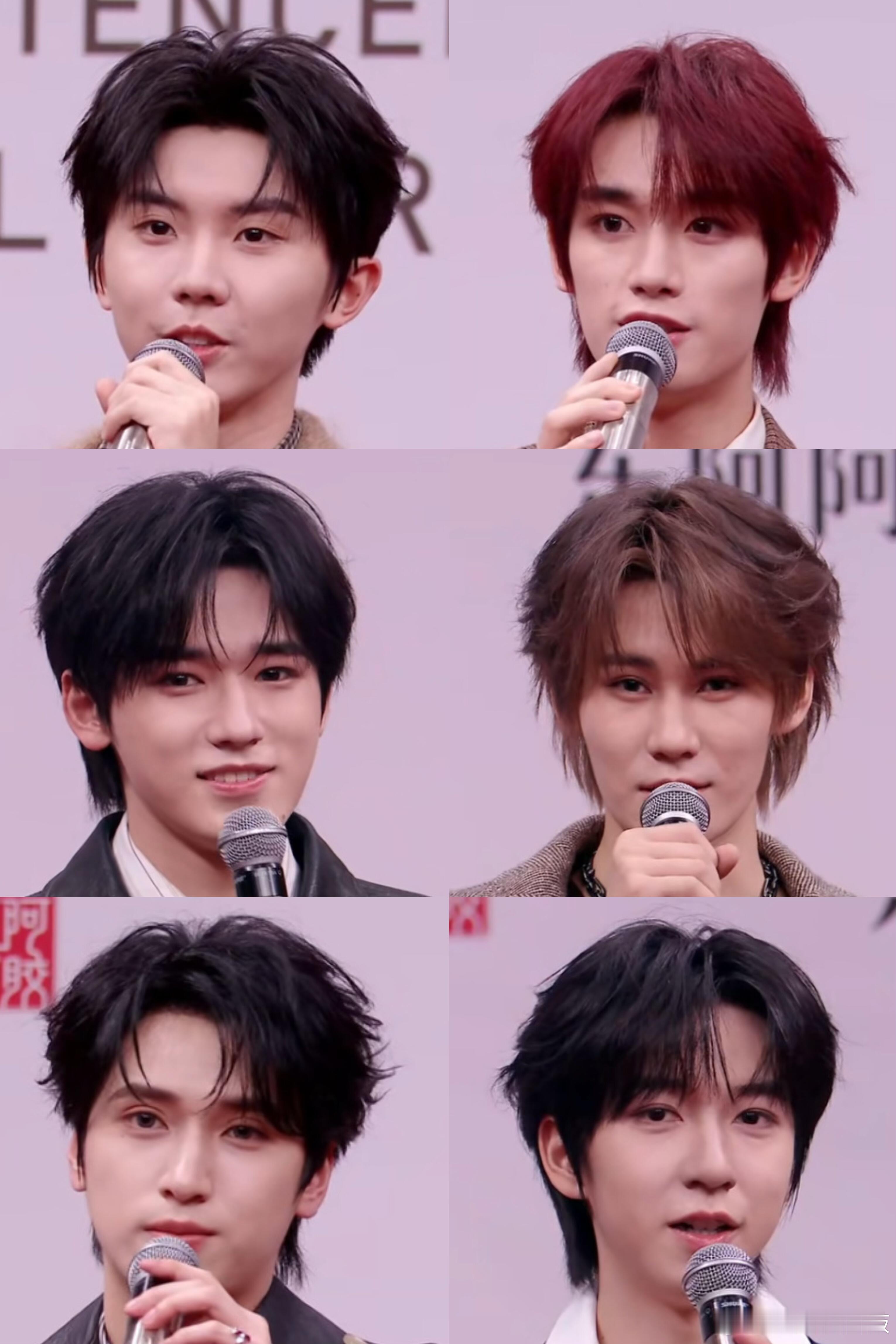 时代少年团星光大赏红毯怼脸截图马嘉祺 丁程鑫 宋亚轩 张真源 严浩翔 贺峻霖时代