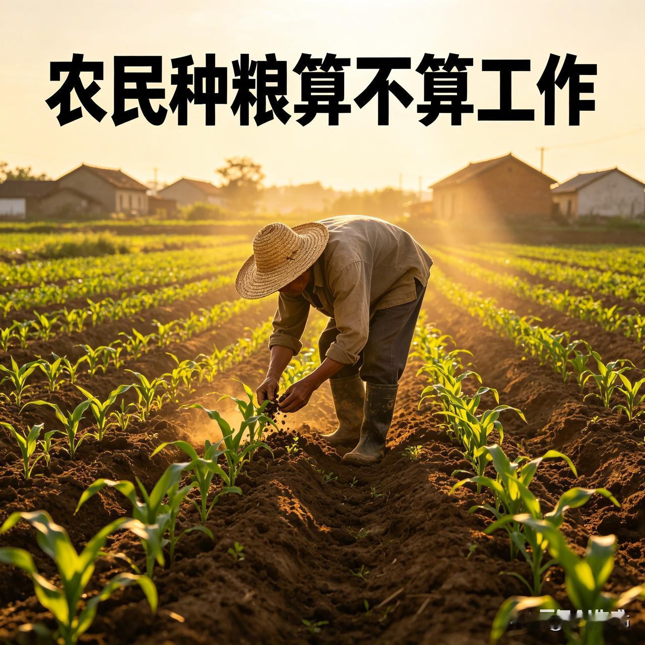 农民种粮算不算工作
农民种粮当然是工作，更是关乎国计民生的崇高职业。他们面朝黄土