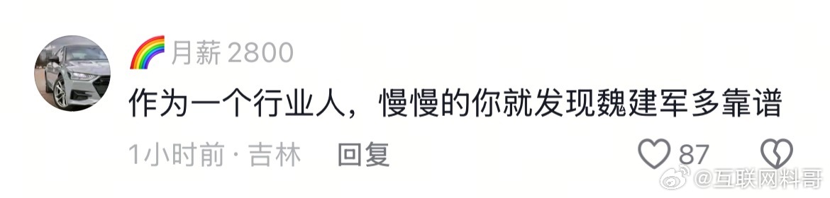 一个汽车行业专业人士对魏建军的认知。 ​​​