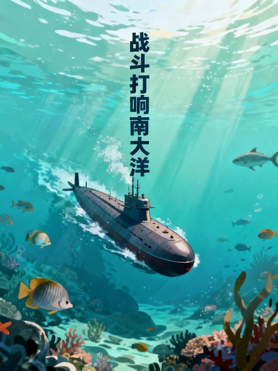 《战斗打响南大洋》
大洋深处艇潜行，
敌情迫近氛围急。
战斗警报鸣笛响，
岗位有