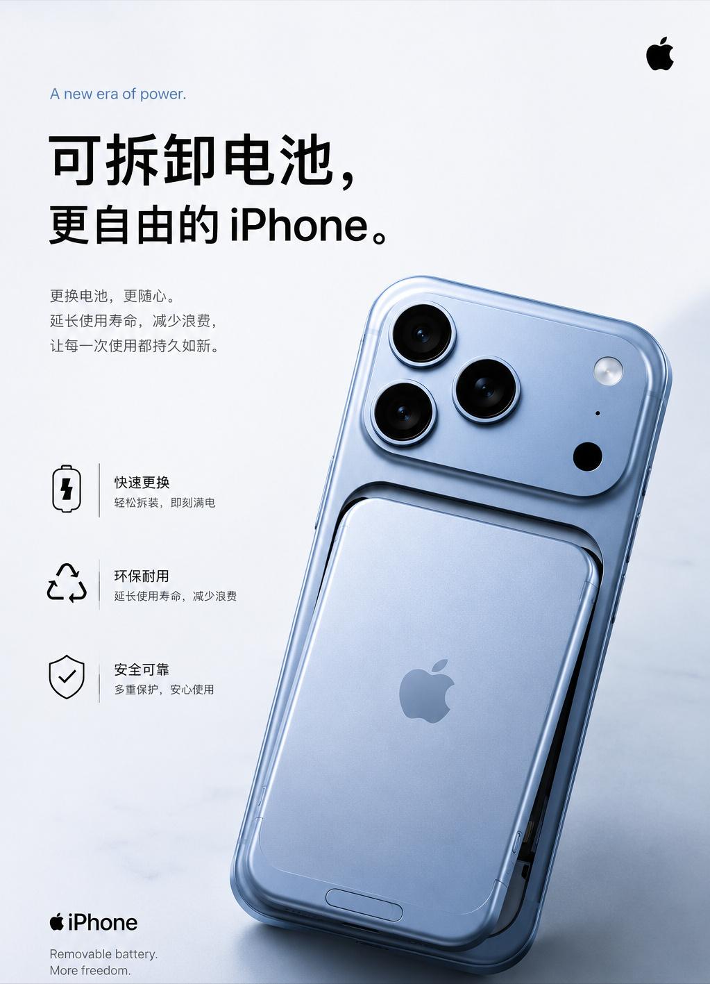 如果iPhone可更换电池要是真回归了，你们会喜欢这个设计嘛？

先别急着感动，