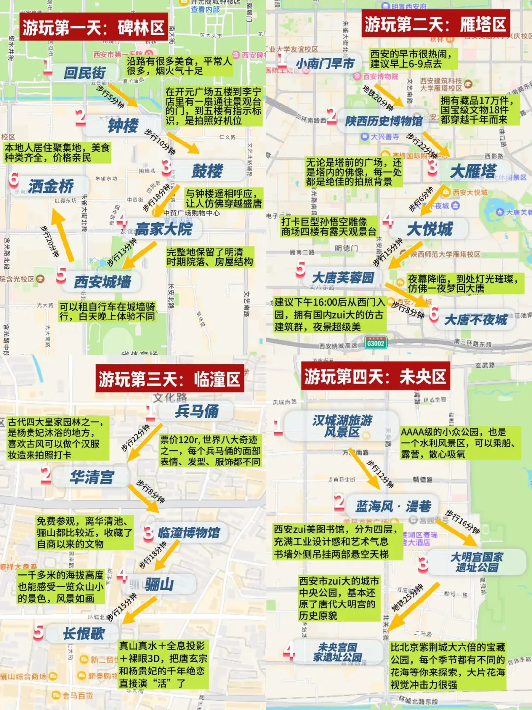 讲真的‼️来西安旅游🉐跟着地图才能不走弯路