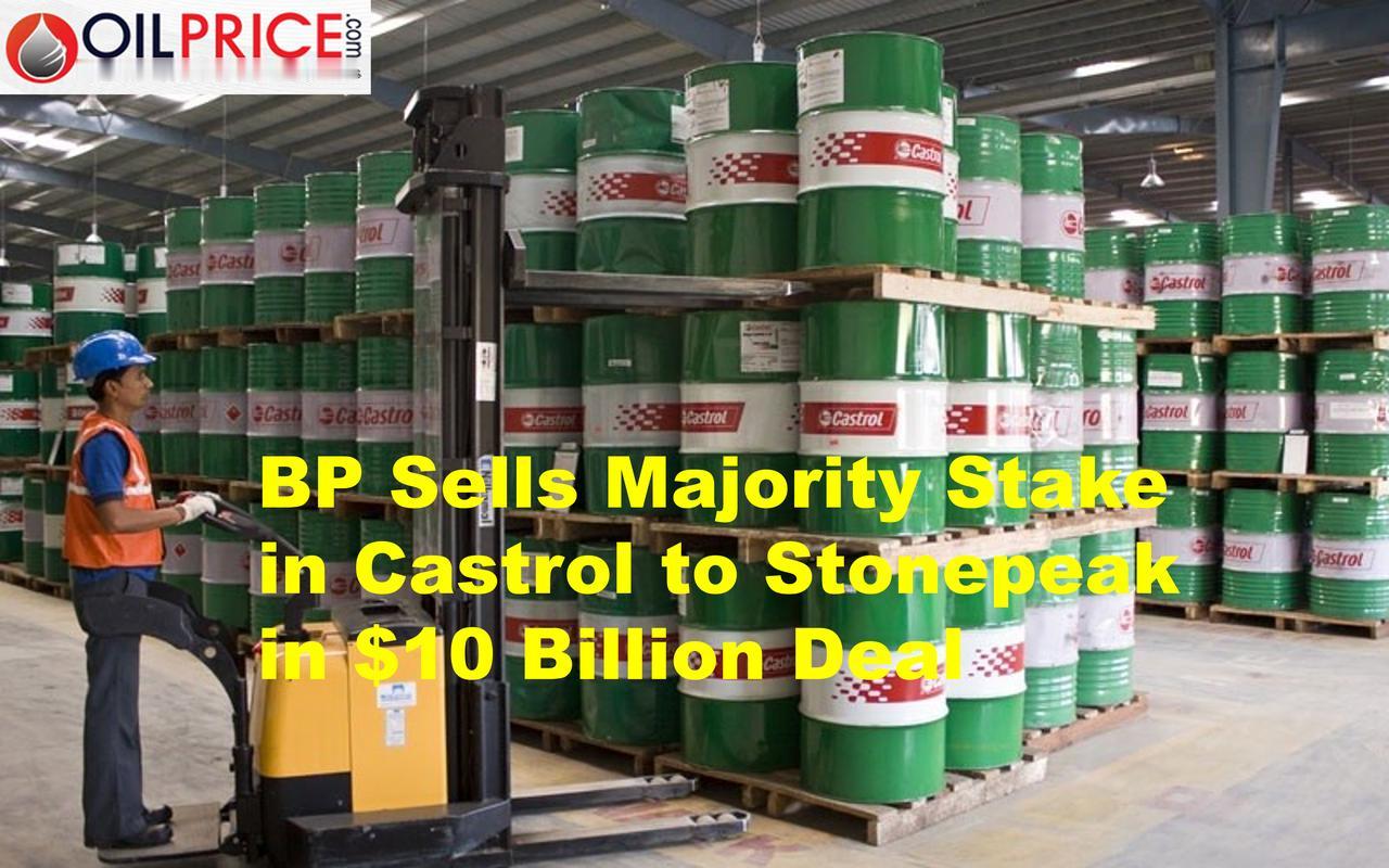 英国石油公司以 100 亿美元的价格将嘉实多的多数股权出售给 Stonepeak