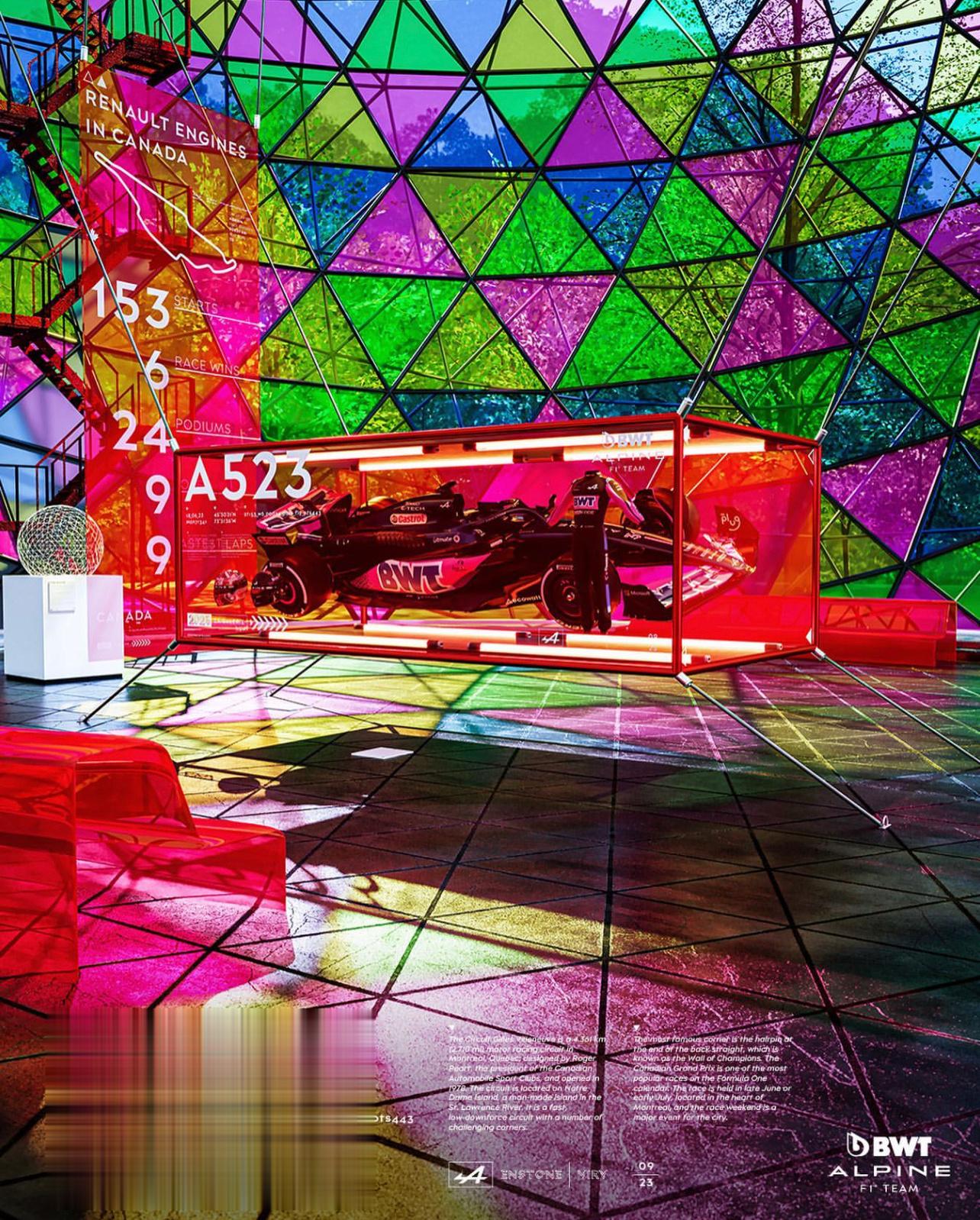 2023F1加拿大大奖赛~ALPINE车队海报#2023F1加拿大大奖赛# ​​