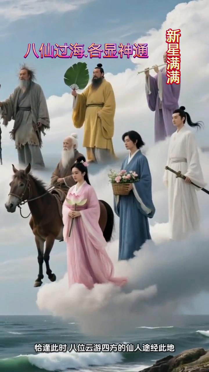 八仙过海，各显神通。
新星满满。
八仙过海，东海之上骤起滔天巨浪。平日里平静的海