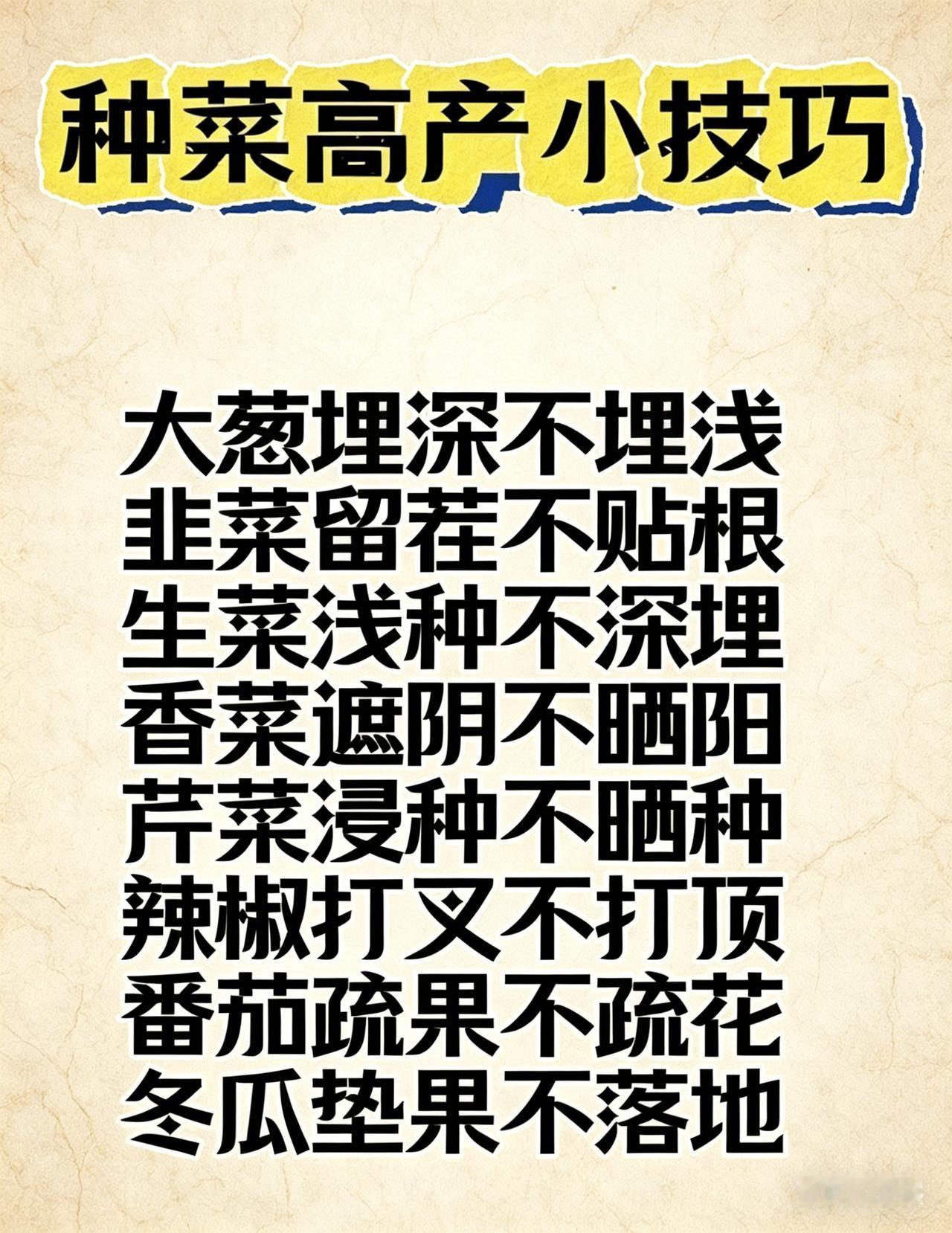 种菜高手不说的10个小技巧，学会一个都赚了！
你是不是也觉得：同样种菜，别人的又