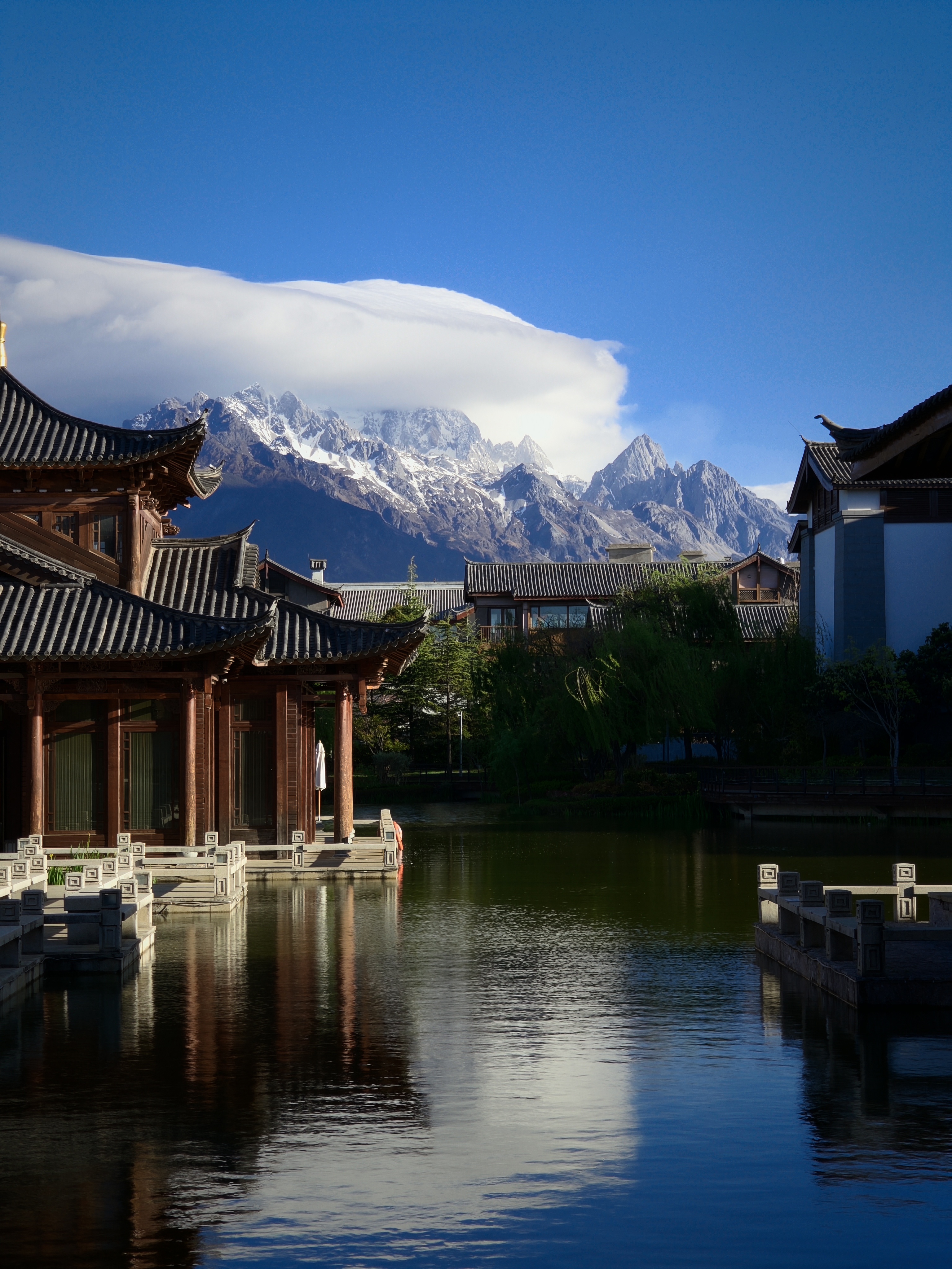 抬头就是雪山有点梦回新西兰的感觉 丽江
