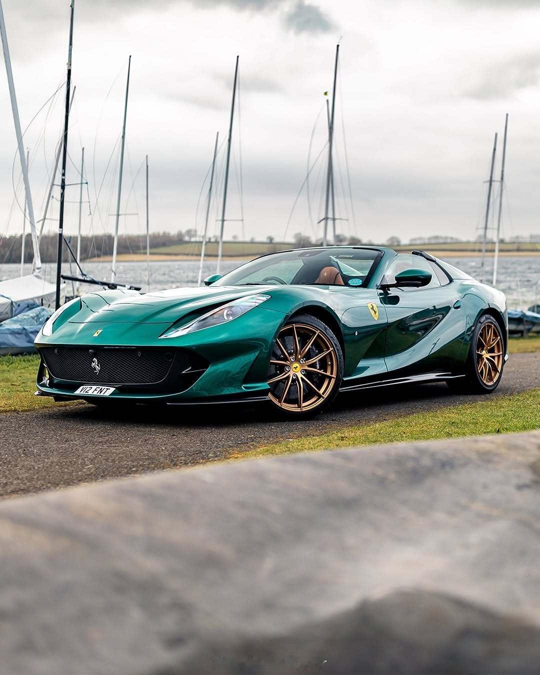 🌲🌲🌲绿金配色💰💰💰法拉利812GTS😍😍😍 ​​​