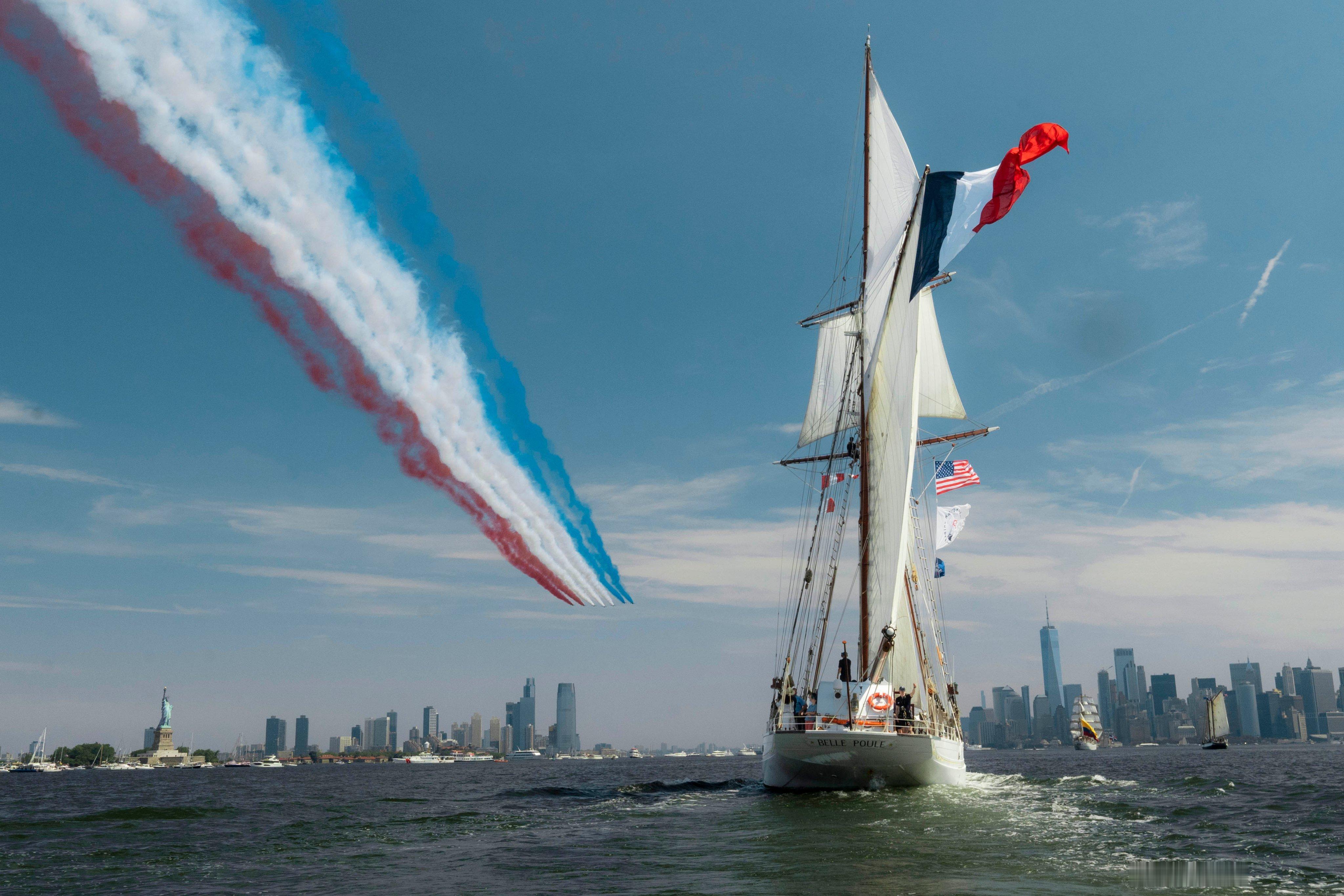 纽约，参加“美国建国250周年国际阅舰式”（INR 250 / Sail4th 