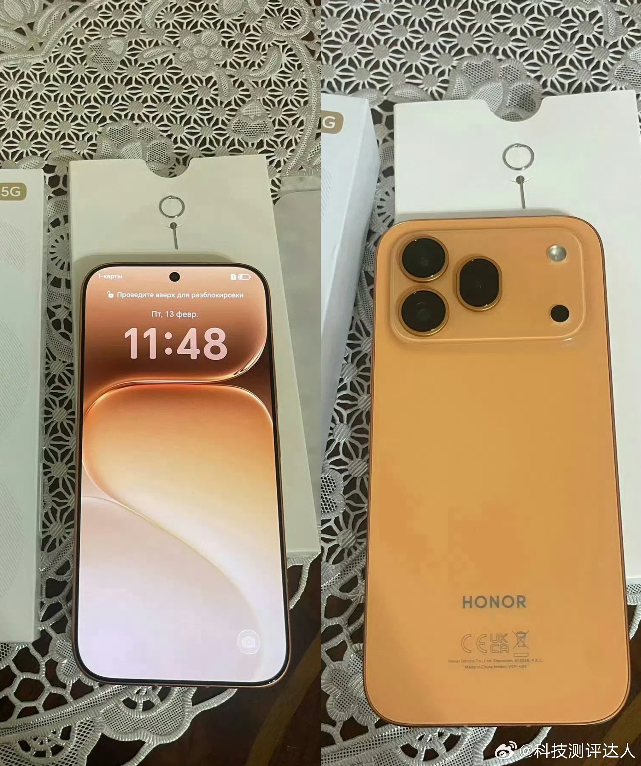 海外版荣耀600 Pro外观长这样👇果里果气的，配置上都是超大杯，对标中端机标