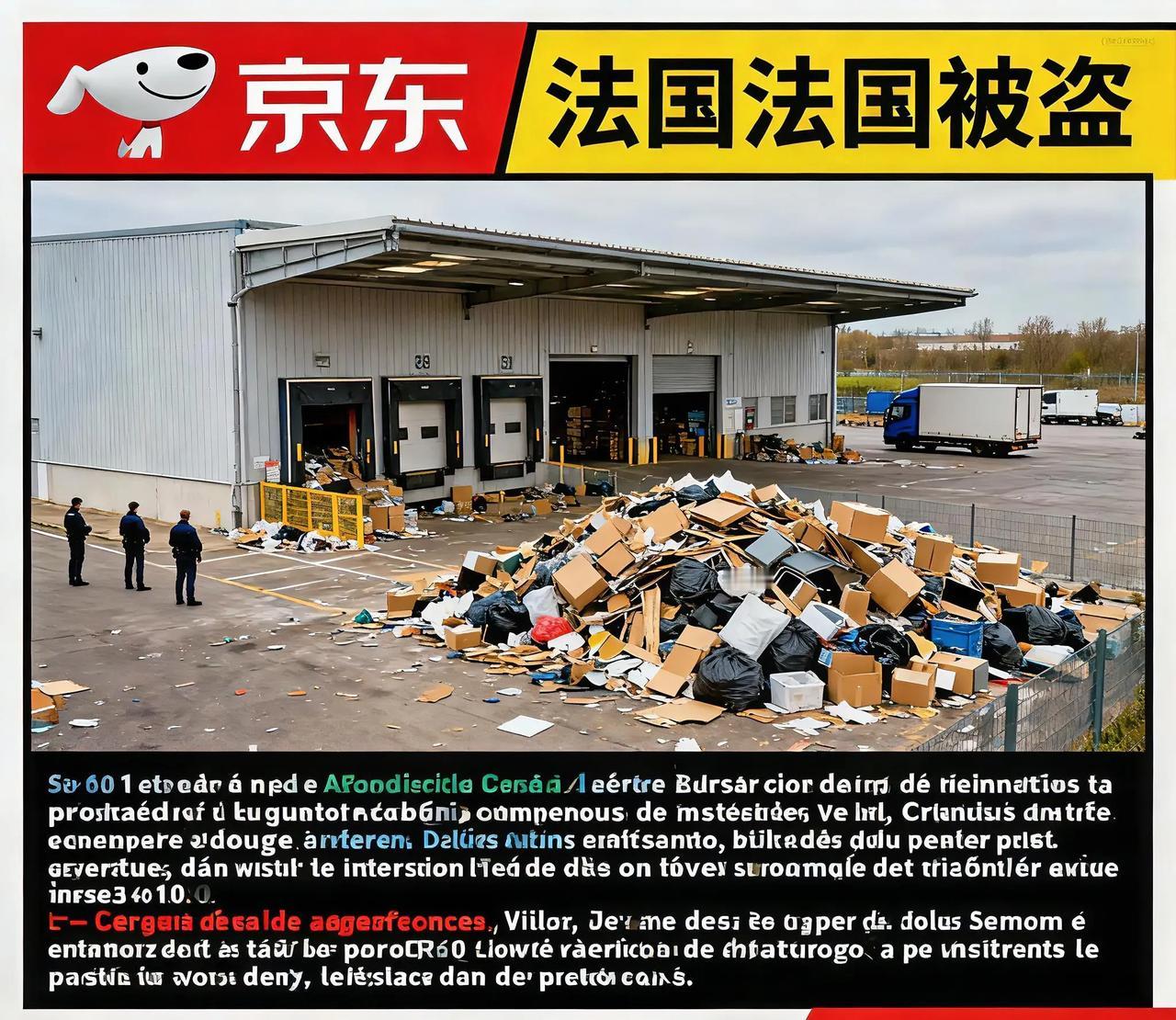 京东法国仓库被盗3亿？海外扩张不能丢了安全底
 
京东法国塞纳-圣但尼省仓库遭专