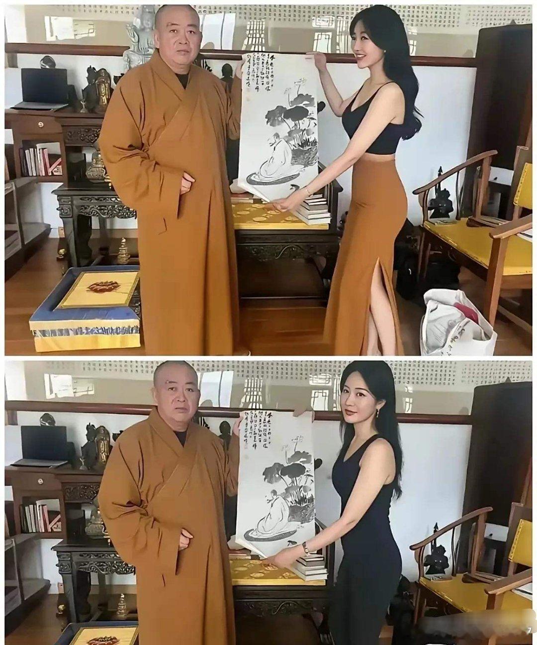 我不懂什么叫开光，但是看到这位美女在开光前和开光后的样子，我似乎瞬间的明白了一切