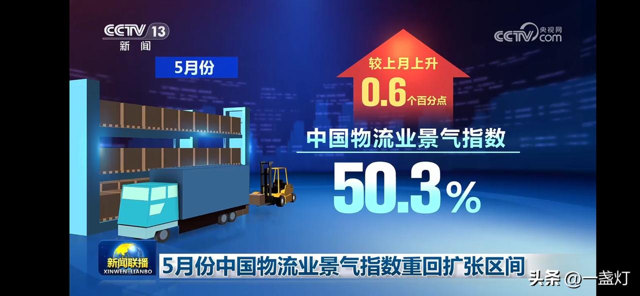 5月物流业景气指数回暖，经济复苏迹象明显！