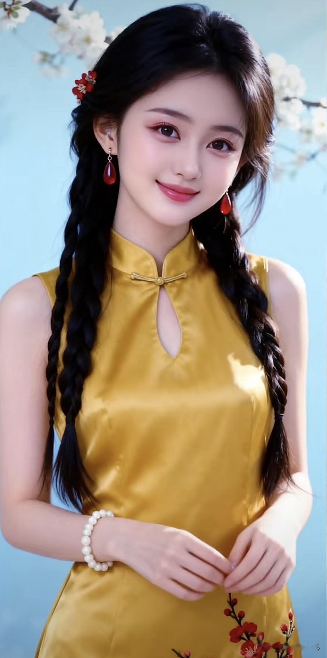 金衣美人笑，花枝映红妆。气质红妆女子 红衫美人 红装美人照 红衫美人 红装美人照