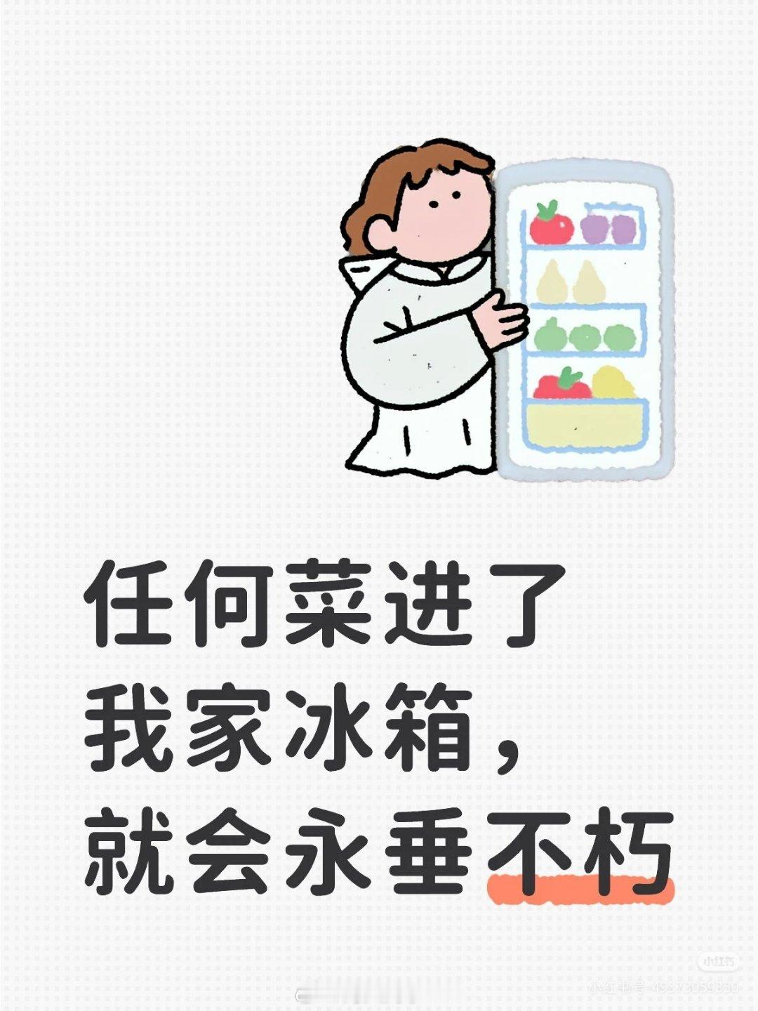 爸妈眼里的冰箱是时间静止器妈妈的时间停止器这是我妈最满意的家用电器！只要把东西放