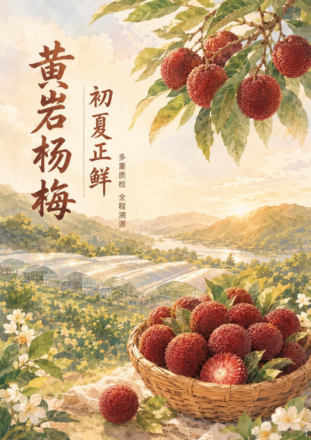 浙江好杨梅 初夏风暖，黄岩杨梅正当时。从枝头到舌尖，每一颗都带着阳光的温度与山水