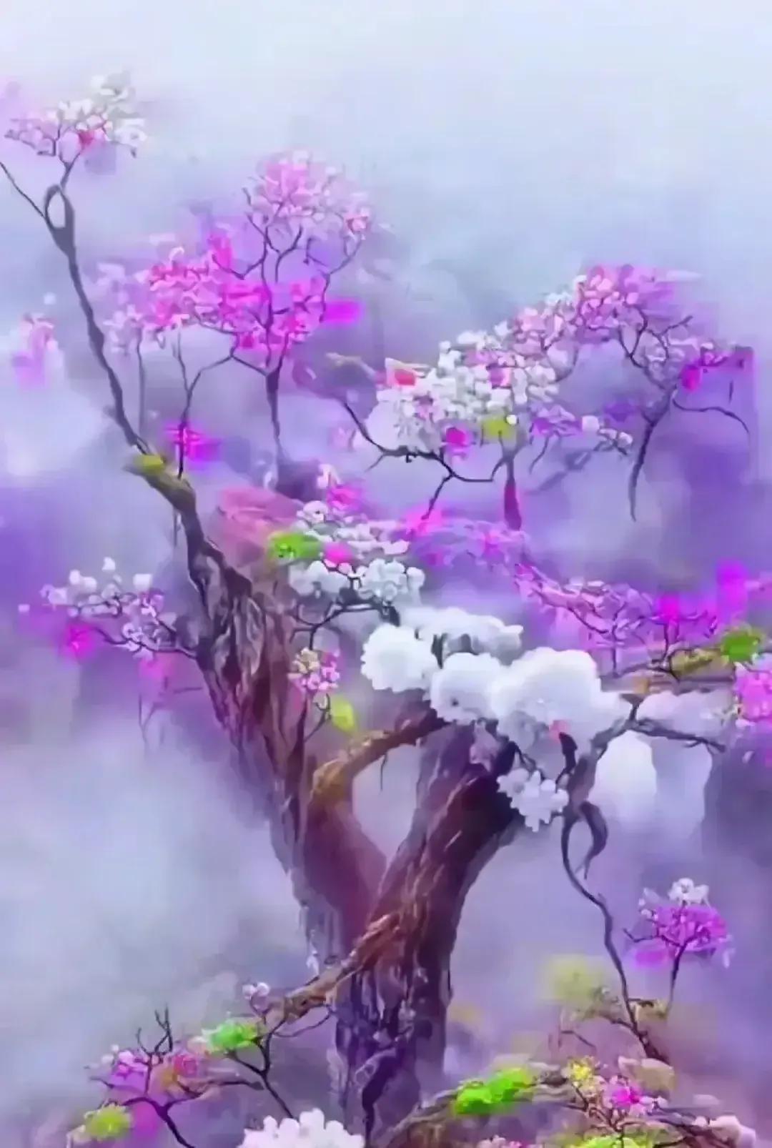 步韵、唱和佳作《七绝·花梦》
◎
月光轻洒造情真，花影朦胧圆愿尘。
千树丛中寻媛