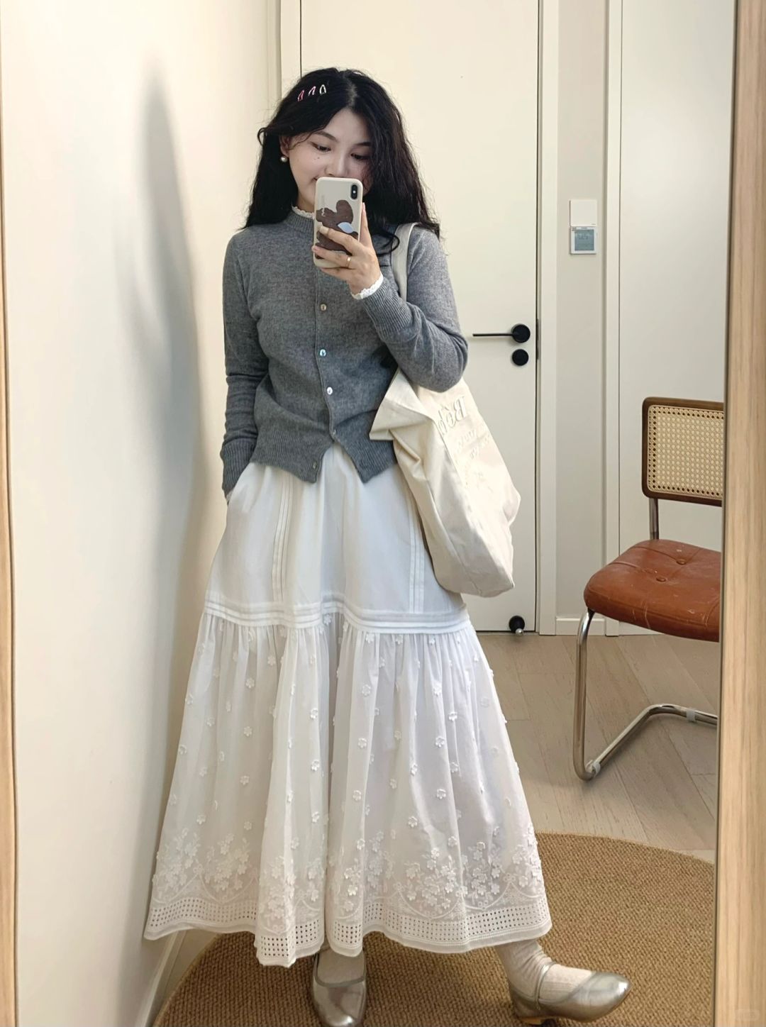 🫧｜一眼就爱上的花朵白裙