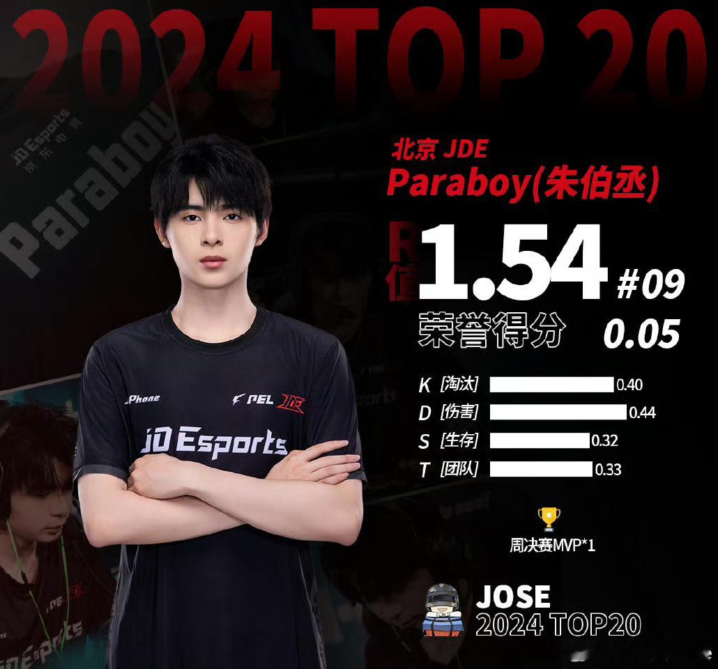 【2024年度top20】TOP9-JDE·Paraboy图 和平精英职业联赛[