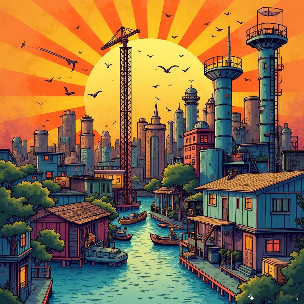 复古的世界总有一种温暖的怀旧感，仿佛时光在这里静止。每一缕色彩都在讲述故事，每一