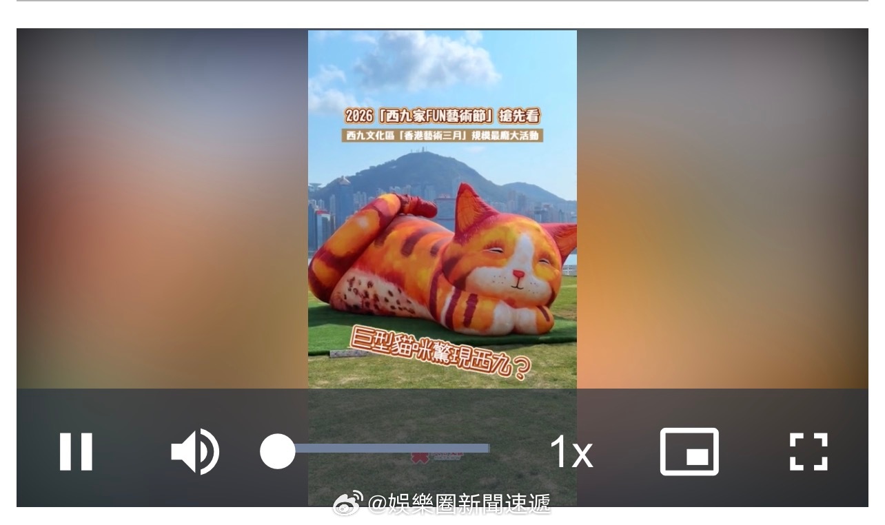 国际大都会香港 「（有視頻）巨型貓咪X3 ！大型合家歡盛典西九家fun艺术节 搶