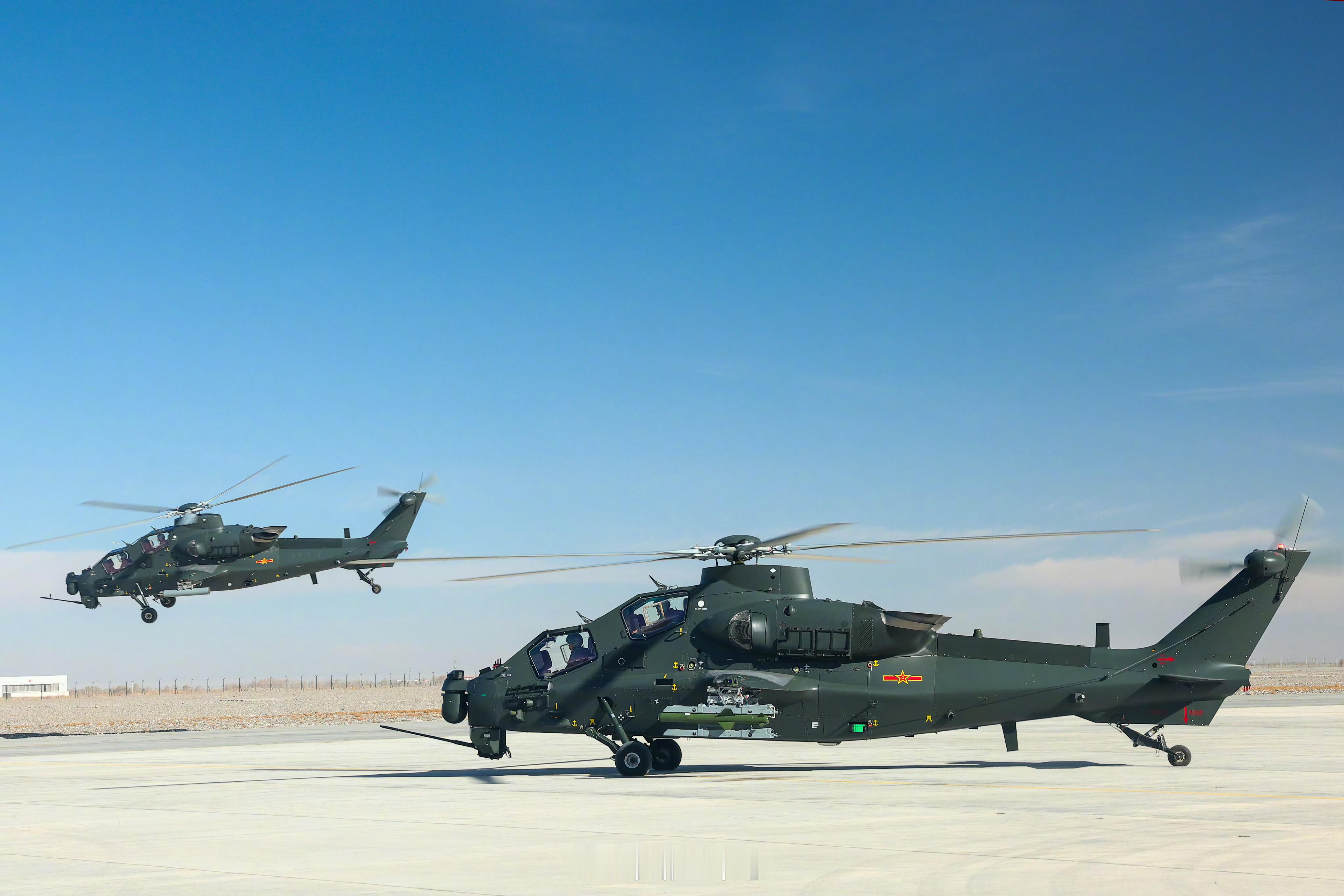 76军陆航旅实弹射击，CM-502KG空地导弹的自用版可算是官宣了，还是高清图 