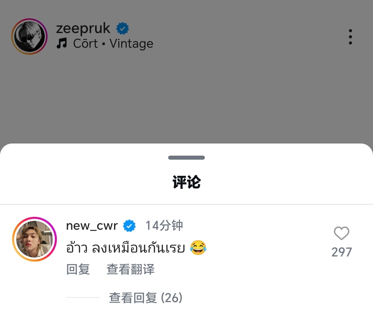 zeenewzeenunew 🐱：嗷，我也发了同样的内容耶😂哦，超绝不经意吗