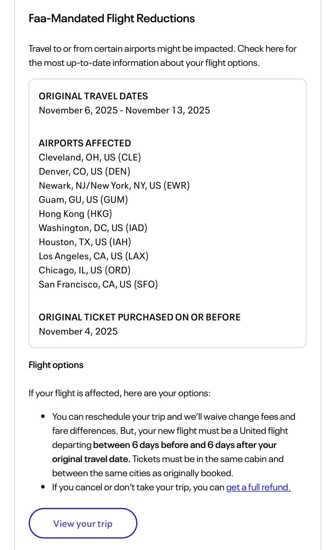 美联航：响应号召，灵活退改政策出炉
美联航已经发布机票宽限政策，对于满足下列条件