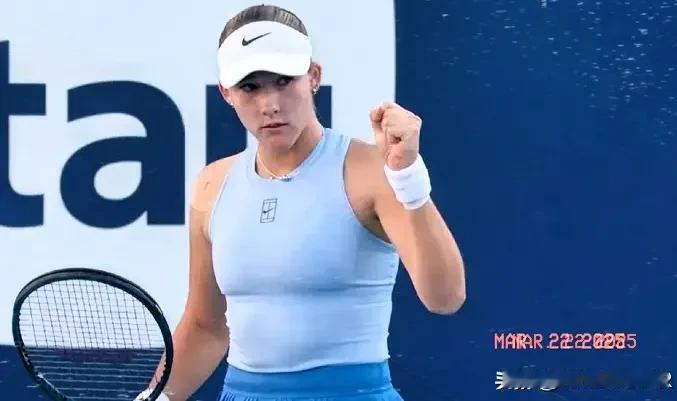 13连胜，确实强！WTA1000迈阿密第二轮，米拉·安德列娃砍瓜切菜送蛋淘汰库德