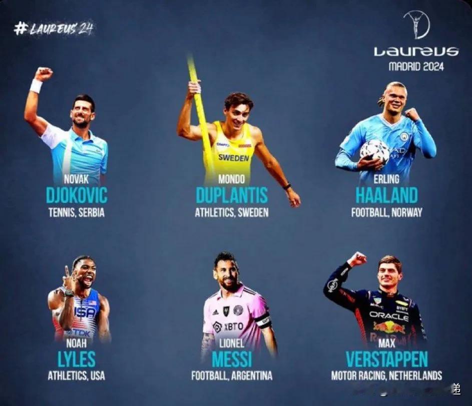 🚨莱昂内尔·梅西已被提名 2024 年劳伦斯世界年度最佳运动员奖，结果将于 4