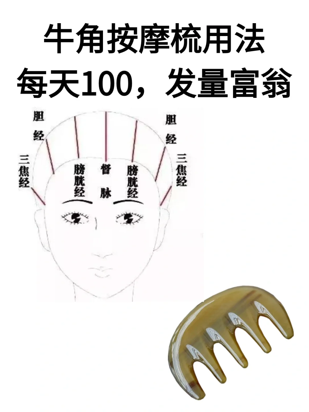 防脱小工具❗️❗️发量富翁每天梳头100下
