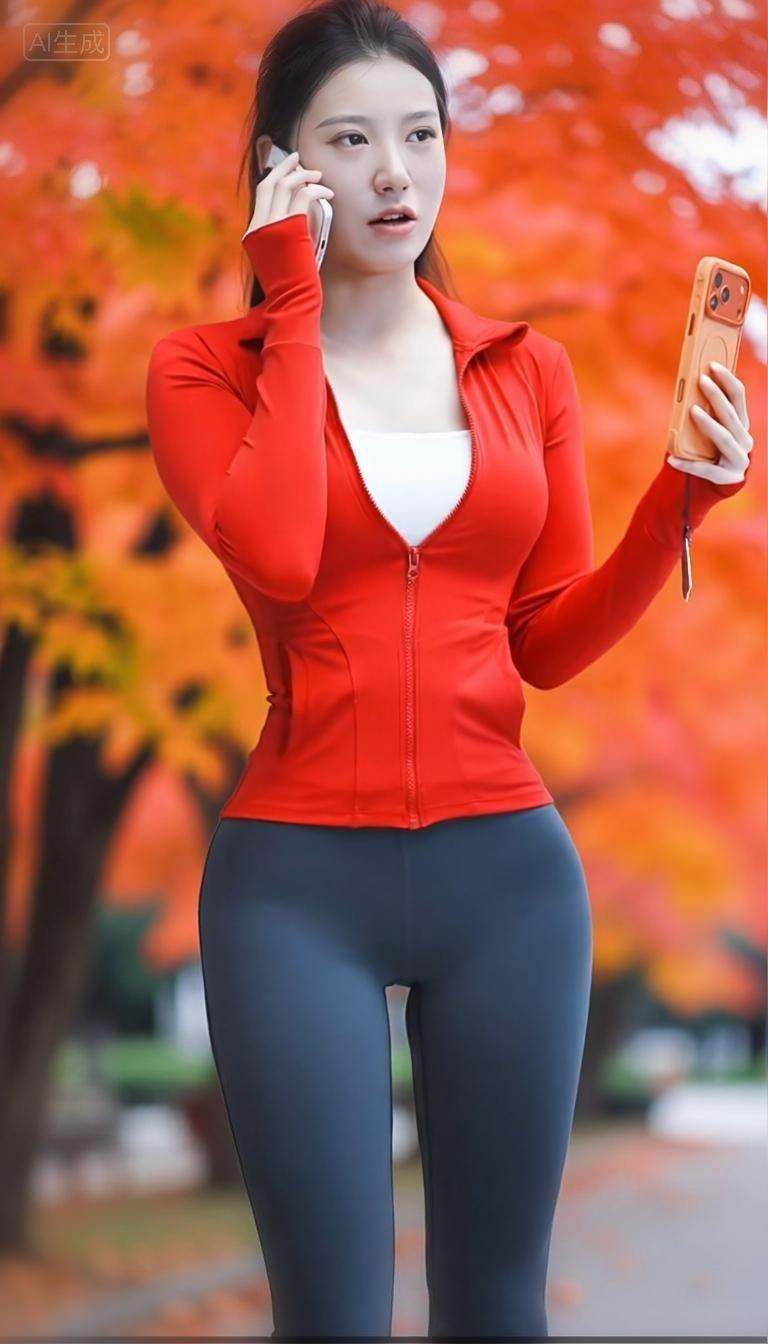 其实
描写秋天
完全不需要
那么多繁冗的字数
仅仅四个字：
红红火火