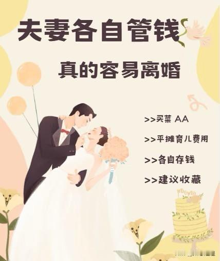 你们认同AA制的婚姻吗？
现在越来越多年轻夫妻喜欢婚后“AA制”，工资各管各的、