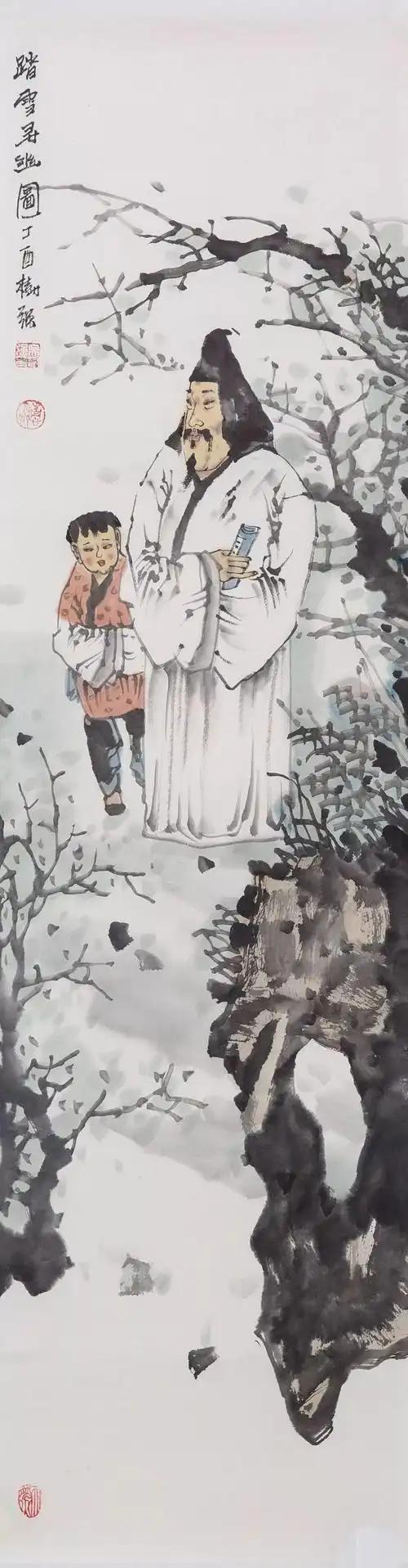 上联：踏雪寻梅吟古赋
下联：[玫瑰]

网络图片/诚谢侵删