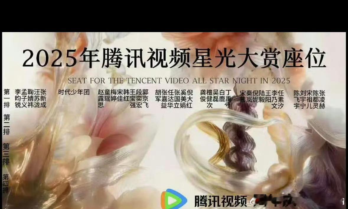 星光大赏座位图来了，看看呢 