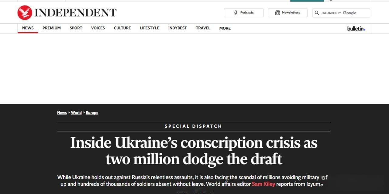 乌克兰国防部长费多罗夫表示，约有 200万人 因逃避动员被通缉，另有约 29万名