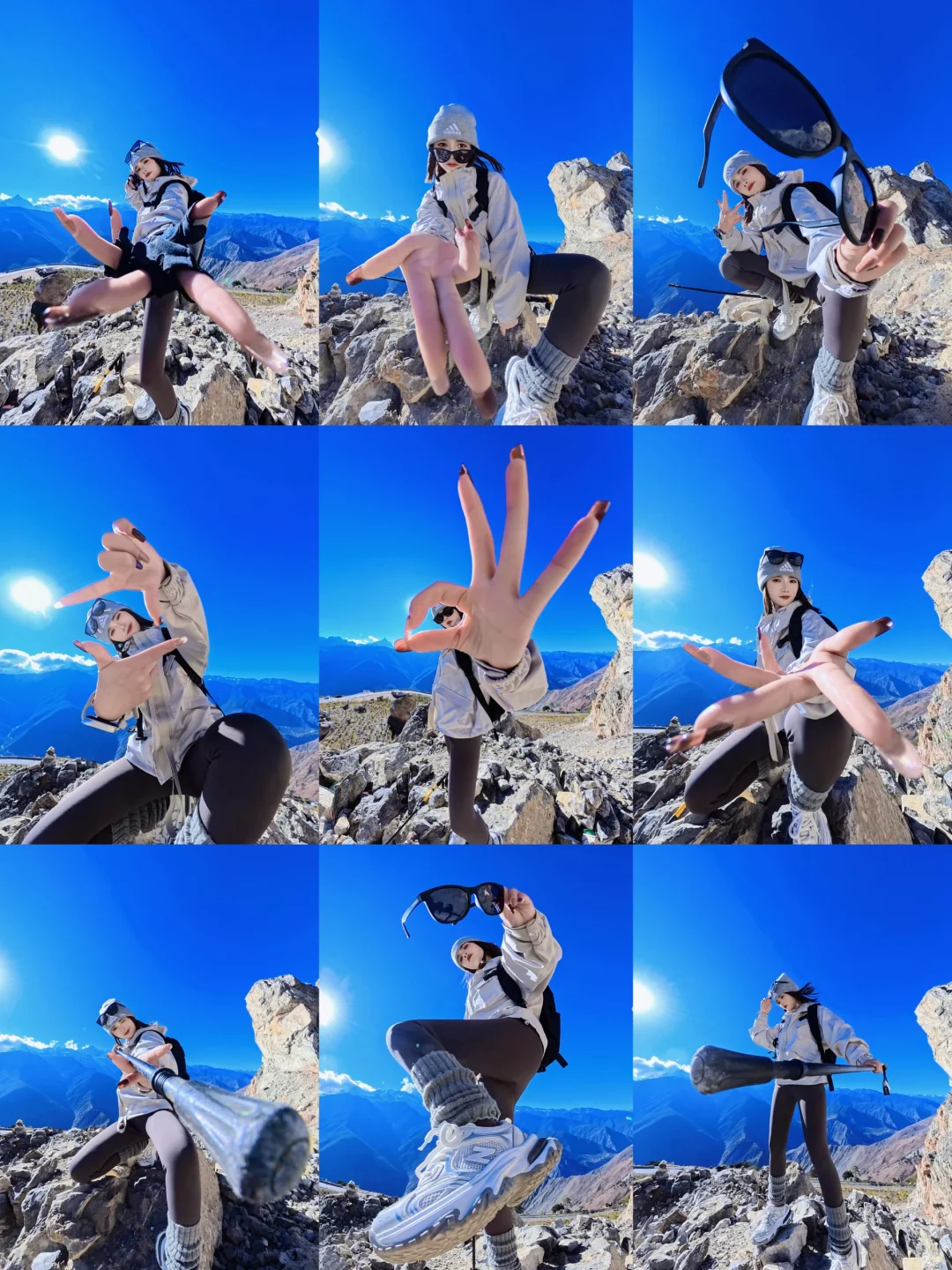 9个户外拍照手势✌🏻简单好学又有趣快来学