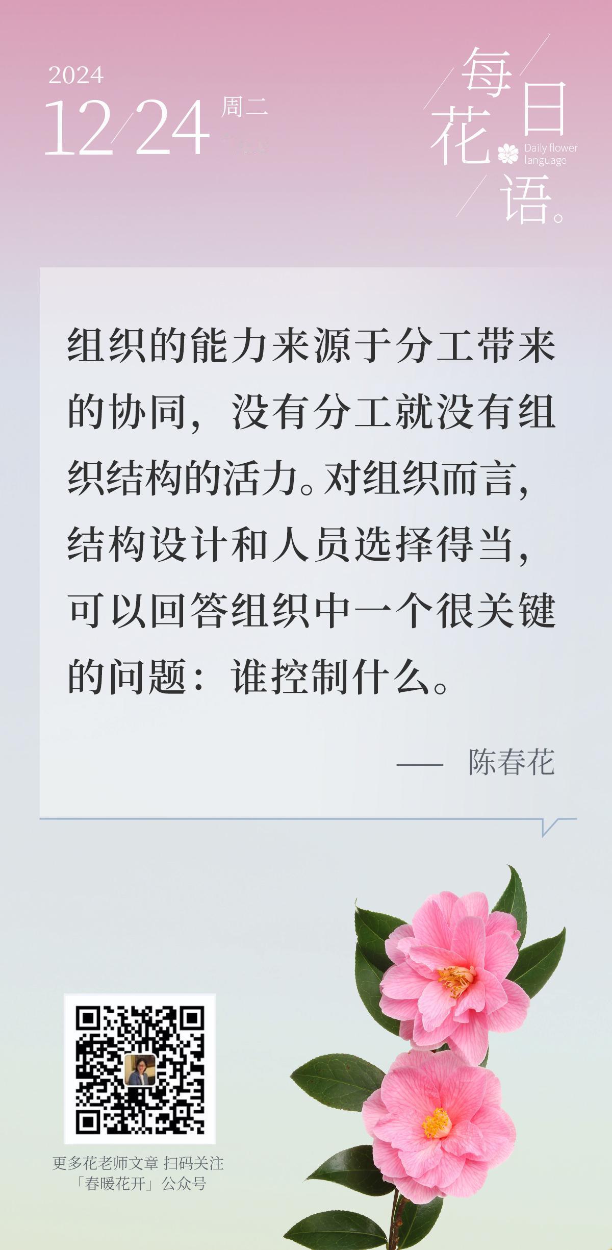 组织的能力来源于分工带来的协同，没有分工就没有组织结构的活力。对组织而言，结构设