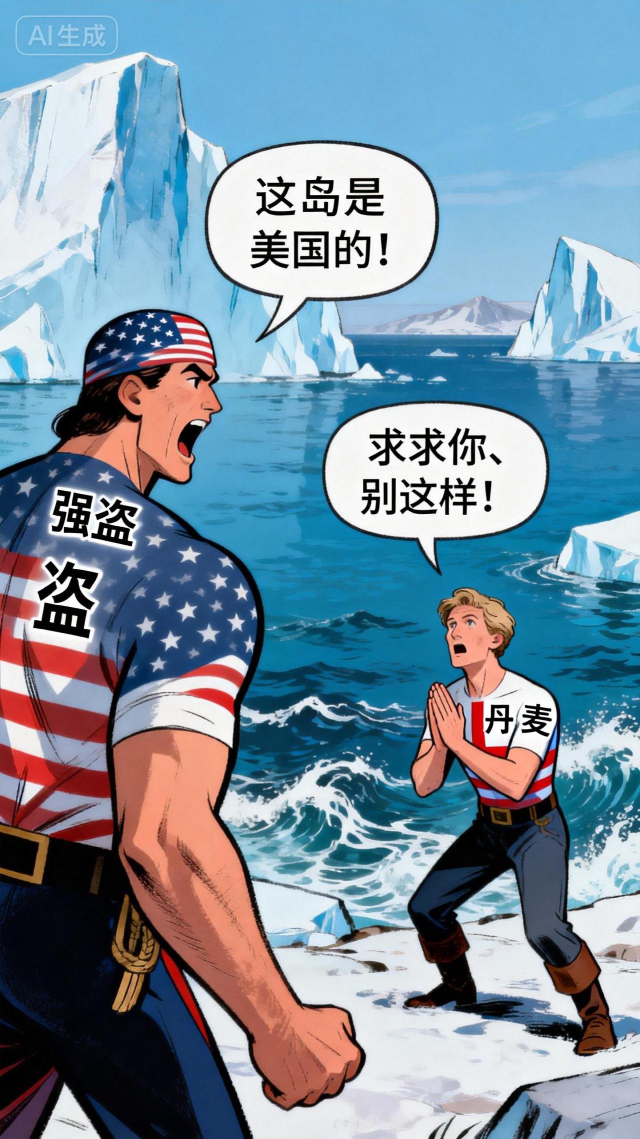 颠倒黑白，强盗竟成有理之人！
1月16日，美国总统特朗普宣称，可能会对那些不支持