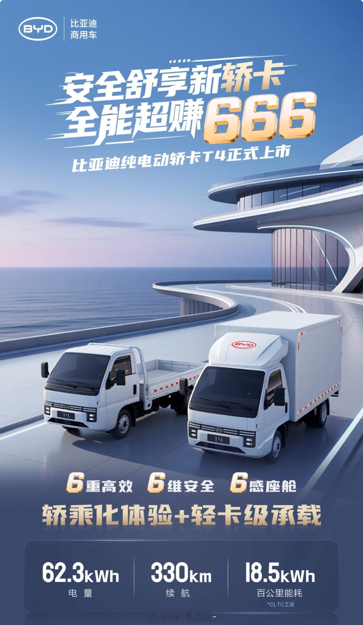 亚洲最大商用车盛会来啦！比亚迪直接把新能源商用车“全家桶”搬来了——小卡/轻卡/