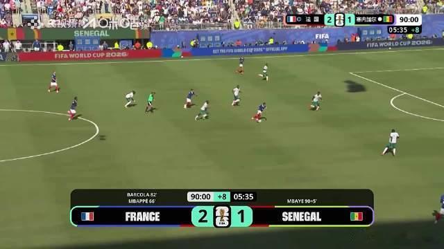 法国3比1塞内加尔2026世界杯I组首轮法国3-1塞内加尔斩获开门红。姆巴佩独中