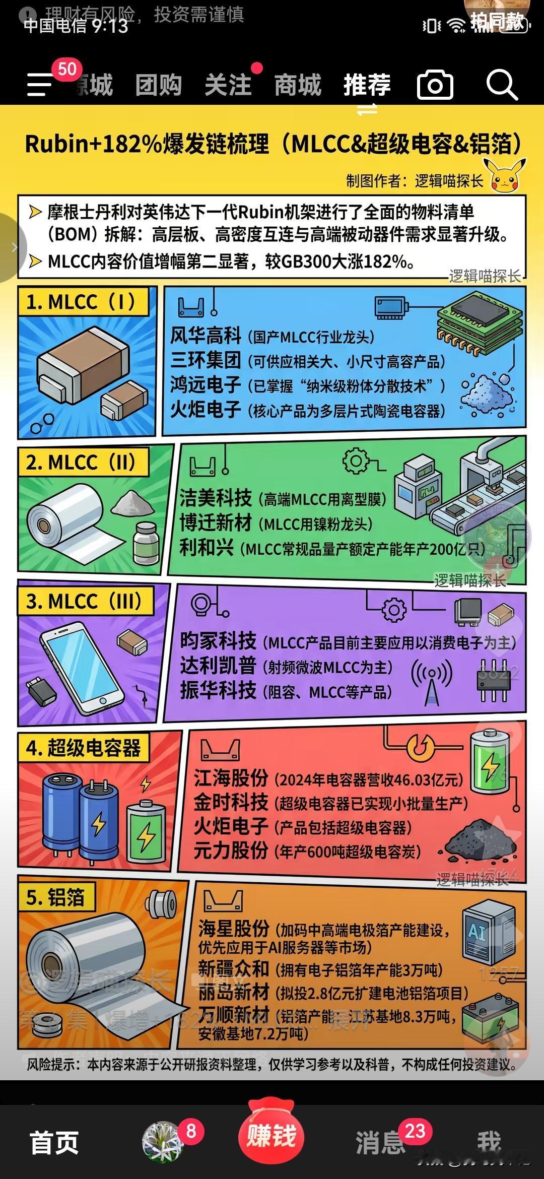 Rubin+182％爆发链梳理（MLCC＆超级电容＆铝箔）
摩根士丹利对英伟达下