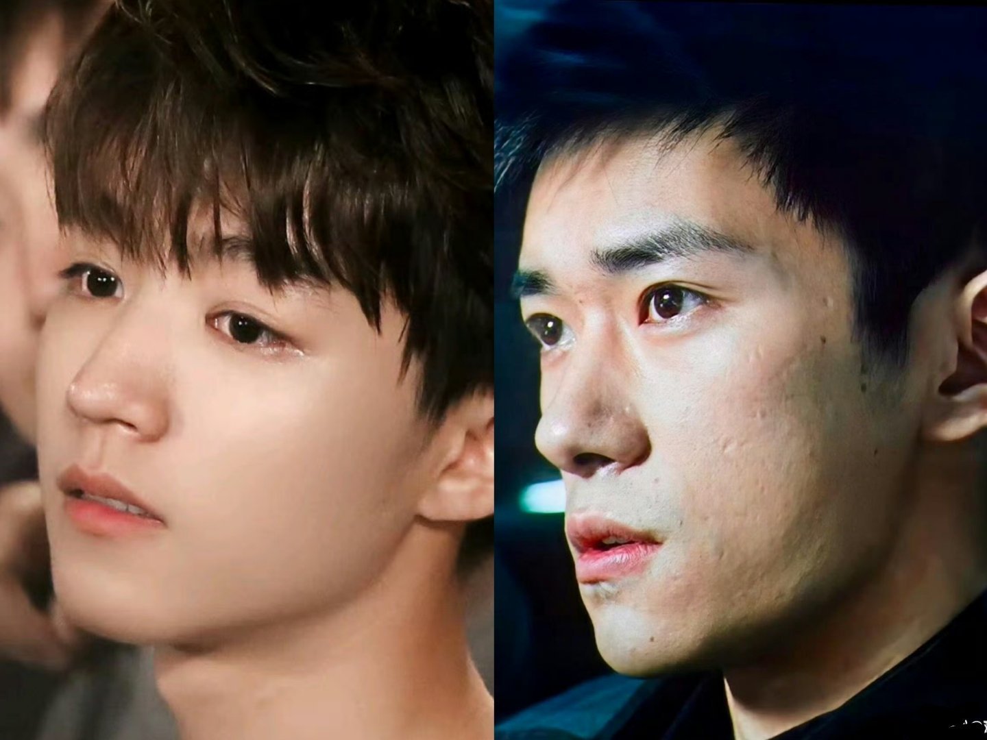 王俊凯素颜，易烊千玺素颜 