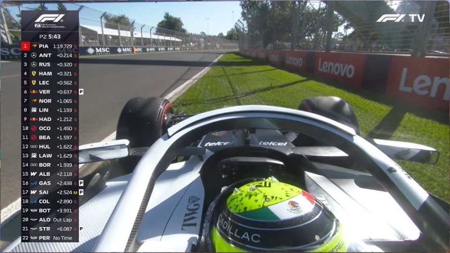 刚修好传感器出来没多久佩雷兹，赛车再次遇到故障停在赛道旁F1赛车2026F1澳大