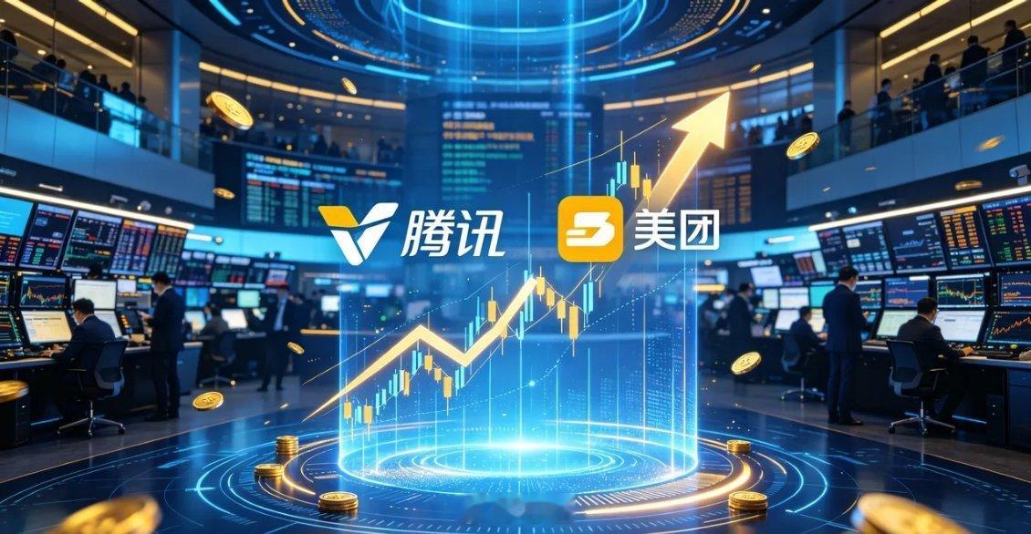 港股狂欢日！腾讯icon+美团icon双双暴涨超8%！两大巨头同日拉升，三大共性