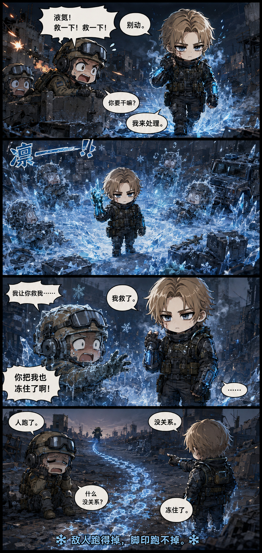 你液氮哥办事 不看重过程只在意结果别管是不是一起被冻住了就说救没救就完事了哈哈哈