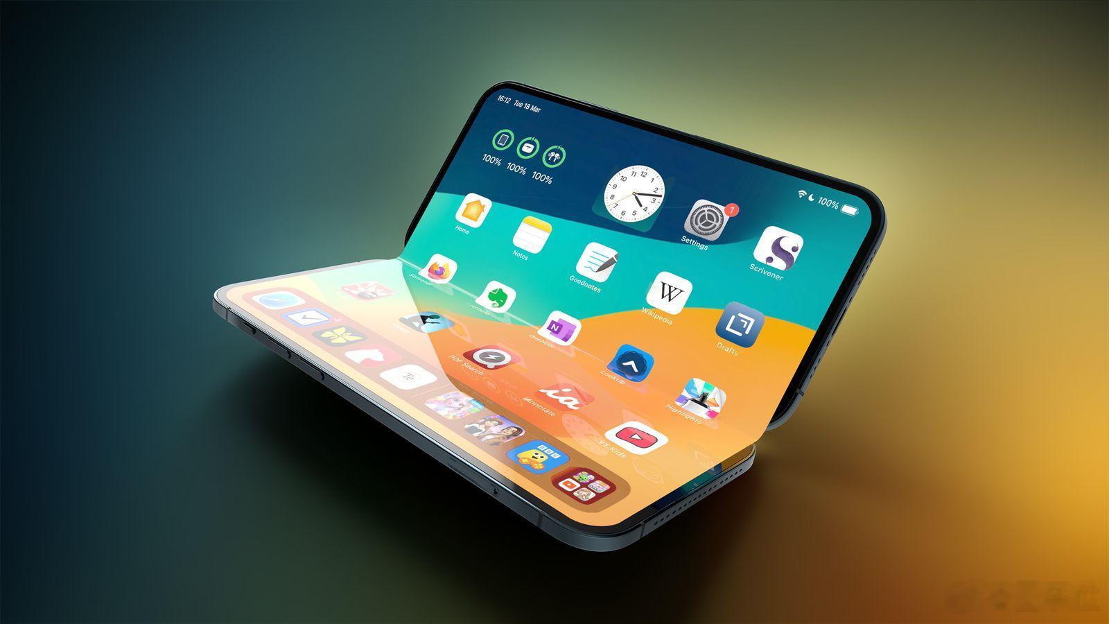 苹果将推出折叠屏iPhone折叠屏iPhone几乎看不见折痕苹果将于2026年，