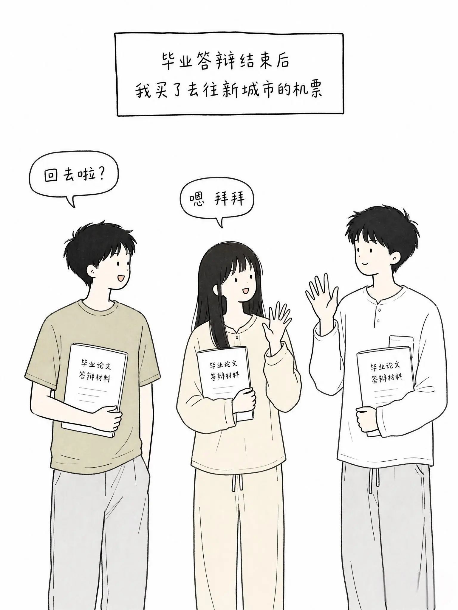 下一次再见就的说“好久不见”了！