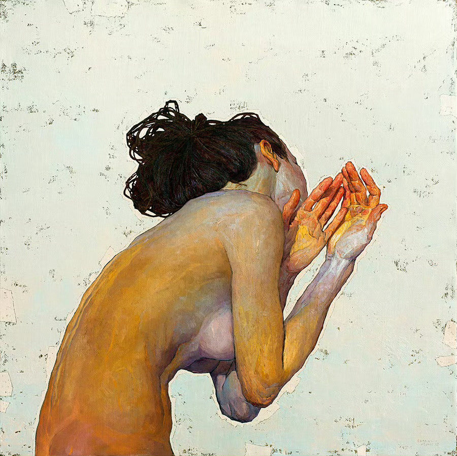 乌克兰艺术家Denis Sarazhin的油画作品他喜欢以人物的动态形象来传达画